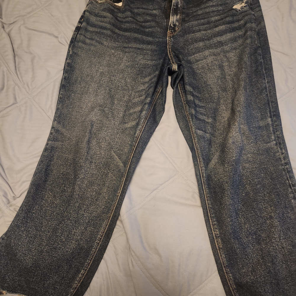 American Eagle Outfitters Curvy High-Rise Jeans - Blue